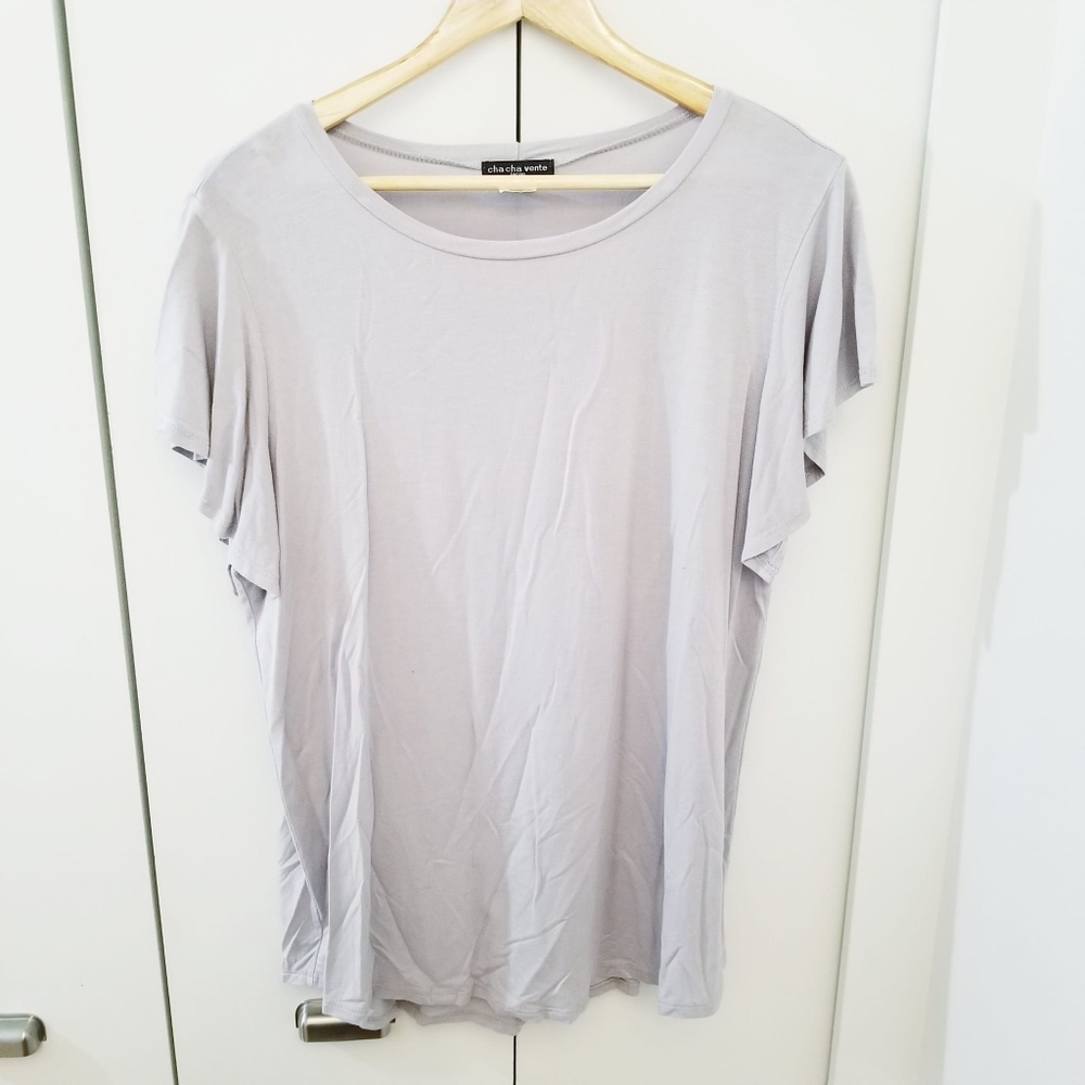 3/$45 | Grey Crew Neck T-Shirt Top